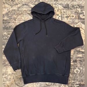 Origin The 100 Kilo Navy Blue Hoodie Sweatshirt Embroidered Logo 2X Made USA